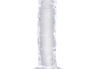 KING COCK - CLEAR PENE REALÍSTICO 15.5 CM TRANSPARENTE