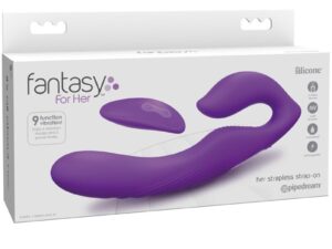 FANTASY FOR HER - VIBRADOR DOBLE PENETRACION CONTROL REMOTO 9 NIVELES VIOLETA - Imagen 4