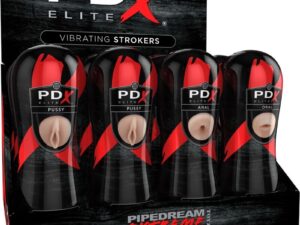 PDX ELITE - SET MASTURBADOR STROKER 12 UNIDADES: 6X VAGINA, 3X ANO, 3X BOCA - Imagen 1