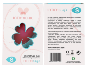 INTIMICHIC - COPA MENSTRUAL SILICONA MEDICA - TALLA S - Imagen 2