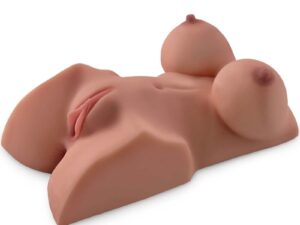 PDX PLUS - TORSO MASTURBADOR FEMENINO DOBLE ENTRADA CARAMELO
