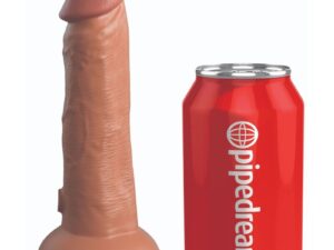 KING COCK - ELITE DILDO REALISTICO SILICONA 15.2 CM CARAMELO - Imagen 1