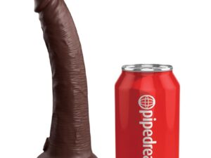 KING COCK - ELITE DILDO REALISTICO SILICONA 17.8 CM MARRON - Imagen 1