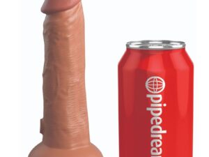 KING COCK - ELITE DILDO REALISTICO VIBRADOR  SILICONA 15.2 CM CARAMELO - Imagen 1