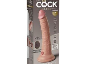 KING COCK - ELITE DILDO REALISTICO VIBRADOR  SILICONA CONTROL REMOTO 17.8 CM - Imagen 5