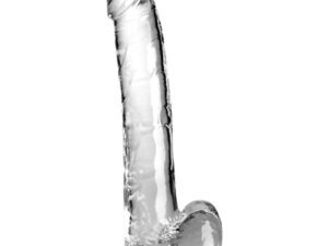 KING COCK - CLEAR DILDO CON TESTÍCULOS 24.8 CM TRANSPARENTE