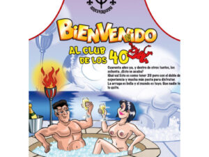 DIABLO PICANTE - DELANTAL 40 AÑOS TEXTO ESPAÑOL - Imagen 1