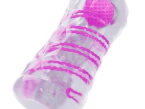 PRETTY LOVE - MASTURBADOR MASCULINO FANTASY ESPIRAL INTERNA Y BOLAS TRANSPARENTE - Imagen 1