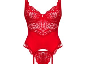 OBSESSIVE - AMOR CHERRIS CORSET  TANGA L/XL - Imagen 5