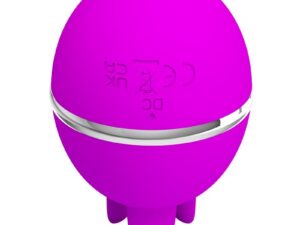 PRETTY LOVE - VIBRADOR DE SILICONA REDONDO GEMINI BALL MORADO - Imagen 2