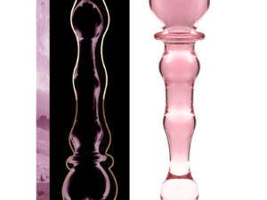 NEBULA SERIES BY IBIZA - MODELO 21 DILDO CRISTAL ROSA 20.5 CM -O- 3.5 CM - Imagen 1