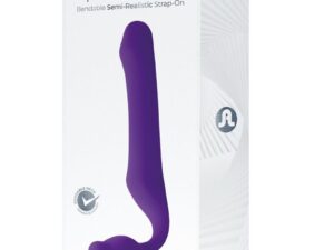 ADRIEN LASTIC - QUEENS STRAP-ON FLEXIBLE VIOLETA TALLA L - Imagen 5