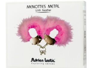 ADRIEN LASTIC - ESPOSAS METAL CON PLUMAS ROSA - Imagen 3