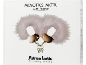 ADRIEN LASTIC - ESPOSAS METAL CON PLUMAS BLANCO - Imagen 3