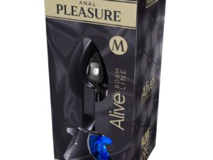 ALIVE - ANAL PLEASURE MINI PLUG METAL AZUL TALLA M - Imagen 2