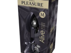 ALIVE - ANAL PLEASURE MINI PLUG METAL BLANCO TALLA M - Imagen 2