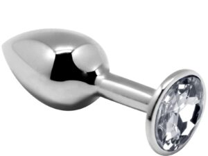 ALIVE - ANAL PLEASURE MINI PLUG METAL BLANCO TALLA M - Imagen 1