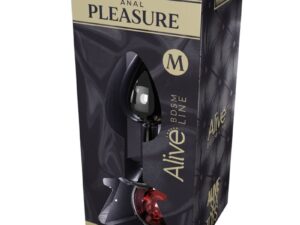 ALIVE - ANAL PLEASURE MINI PLUG METAL ROJO TALLA M - Imagen 2