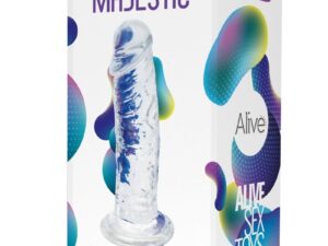 ALIVE - MAJESTIC PENE REALISTICO TRANSPARENTE 14.7 CM - Imagen 2