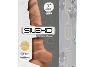 SILEXD - MODELO 1 PENE REALISTICO SILICONA PREMIUM SILEXPAN CARAMELO 17.5 CM - Imagen 3