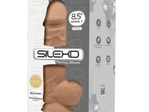 SILEXD - MODELO 1 PENE REALISTICO SILICONA PREMIUM SILEXPAN CARAMELO 21.5 CM - Imagen 3