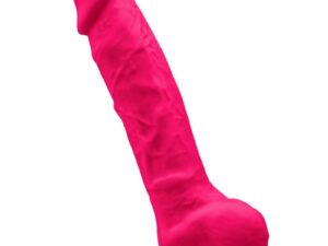 SILEXD - MODELO 1 PENE REALISTICO SILICONA PREMIUM SILEXPAN FUCSIA 20 CM - Imagen 1