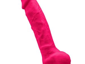 SILEXD - MODELO 1 PENE REALISTICO SILICONA PREMIUM SILEXPAN FUCSIA 23 CM - Imagen 1