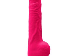 SILEXD - MODELO 1 PENE REALISTICO SILICONA PREMIUM SILEXPAN FUCSIA 24 CM - Imagen 1