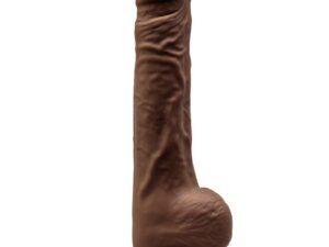 SILEXD - MODELO 1 PENE REALISTICO SILICONA PREMIUM SILEXPAN MARRON 24 CM - Imagen 1