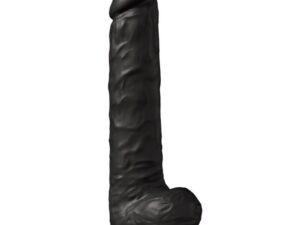 SILEXD - MODELO 1 PENE REALISTICO SILICONA PREMIUM SILEXPAN NEGRO 38 CM - Imagen 1