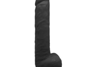 SILEXD - MODELO 1 PENE REALISTICO SILICONA PREMIUM SILEXPAN NEGRO 38 CM - Imagen 2