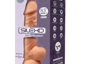 SILEXD - MODELO 1 PENE REALISTICO VIBRADOR SILICONA PREMIUM SILEXPAN 21.5 CM - Imagen 3