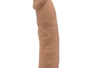 SILEXD - MODELO 2 PENE REALISTICO SILICONA PREMIUM SILEXPAN CARAMELO 15.4 CM - Imagen 1