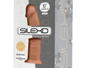 SILEXD - MODELO 2 PENE REALISTICO SILICONA PREMIUM SILEXPAN CARAMELO 15.4 CM - Imagen 3