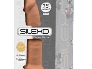 SILEXD - MODELO 2 PENE REALISTICO SILICONA PREMIUM SILEXPAN CARAMELO 19 CM - Imagen 3