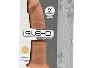 SILEXD - MODELO 2 PENE REALISTICO SILICONA PREMIUM SILEXPAN CARAMELO 23 CM - Imagen 3