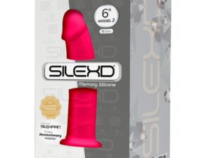 SILEXD - MODELO 2 PENE REALISTICO SILICONA PREMIUM SILEXPAN FUCSIA 15 CM - Imagen 3