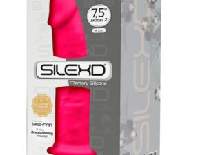 SILEXD - MODELO 2 PENE REALISTICO SILICONA PREMIUM SILEXPAN FUCSIA 19 CM - Imagen 3