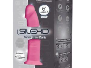 SILEXD - MODELO 2 PENE REALISTICO SILICONA PREMIUM SILEXPAN ROSA FLUORESCENTE 15 CM - Imagen 2