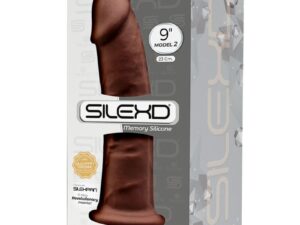 SILEXD - MODELO 2 PENE REALISTICO SILICONA PREMIUM SILEXPAN MARRON 23 CM - Imagen 3