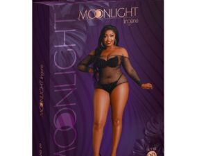 MOONLIGHT - MODELO 9 BODY MANGA LARGA NEGRO BRILLANTE TALLA UNICA / PLUS SIZE - Imagen 3