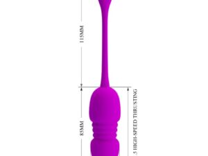 PRETTY LOVE - CALLIE HUEVO VIBRADOR RECARGABLE MORADO - Imagen 5