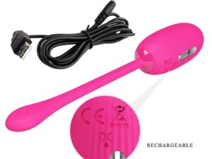 PRETTY LOVE - DOREEN HUEVO VIBRADOR RECARGABLE MAGENTA CONTROL REMOTO - Imagen 5