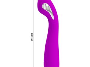 PRETTY LOVE - HECTOR VIBRADOR ELECTROSHOCK RECARGABLE  IMPERMEABLE MORADO - Imagen 5