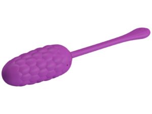 PRETTY LOVE - HUEVO VIBRADOR CON TEXTURA MARINA RECARGABLE MORADO - Imagen 3