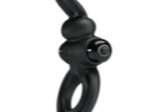 PRETTY LOVE - ANILLO VIBRADOR III CONEJO PARA PENE NEGRO - Imagen 5