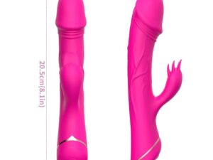 ARMONY - DILDO VIBRADOR RABBIT SILICONA FUCSIA - Imagen 4