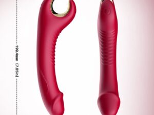ARMONY - PRINCE DILDO VIBRADOR  ROTADOR ROJO - Imagen 3