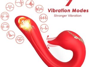 ARMONY - DELFIN VIBRADOR MULTIPOSICION  EFECTO CALOR ROJO - Imagen 1