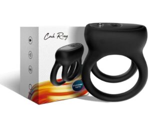 ARMONY - DOBLE ANILLO VIBRADOR NEGRO - Imagen 5